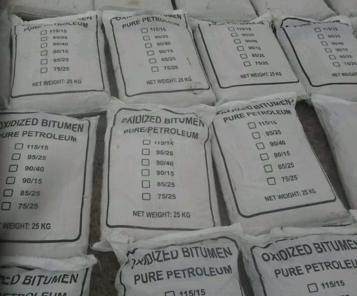 Packing of Oxidized Bitumen